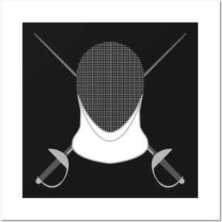 Fencing Mask and Sword Posters and Art